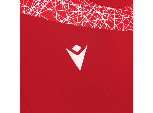 Kolyma Training Top RØD/HVIT S Høyhalset tekninsk treningstop - Unisex 