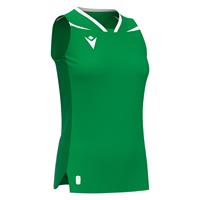 Lily Eco Sleeveless Shirt GRN/WHT XXL Teknisk kamp og treningsdrakt - Dame